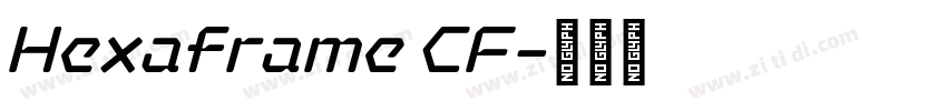 Hexaframe CF字体转换